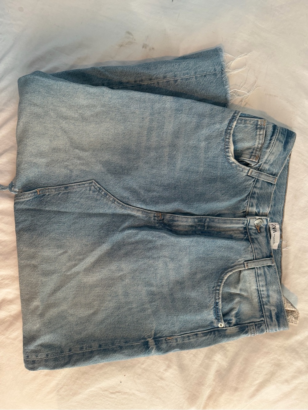 Zara Light Blue Denim Maxi Skirt